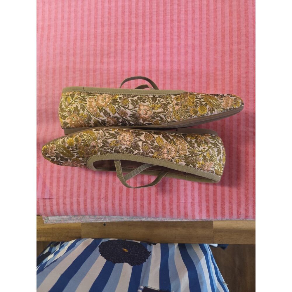 Copper Key Jacquard Flats Ballet Size 7 Tapestry Designed Angelena Lima - Picture 14 of 14